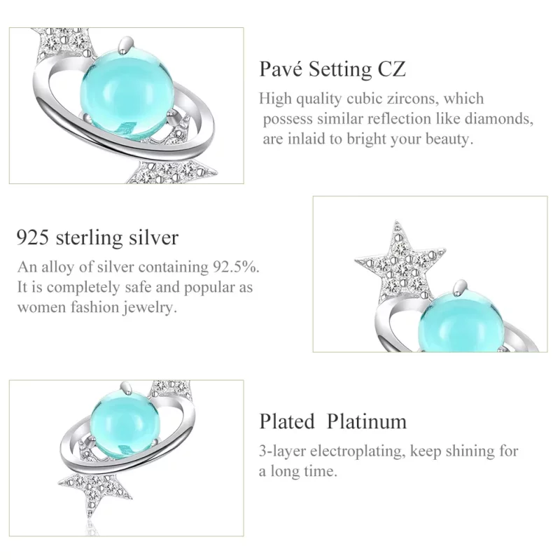 (afbeelding voor) Pandora Style interstellaire Oorknopjes - SCE701 - Bekijken 3
