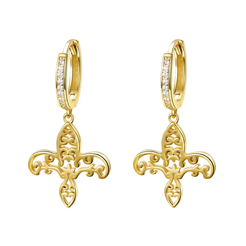 (afbeelding voor) Pandora Style Iris Oorhangers - SCE535