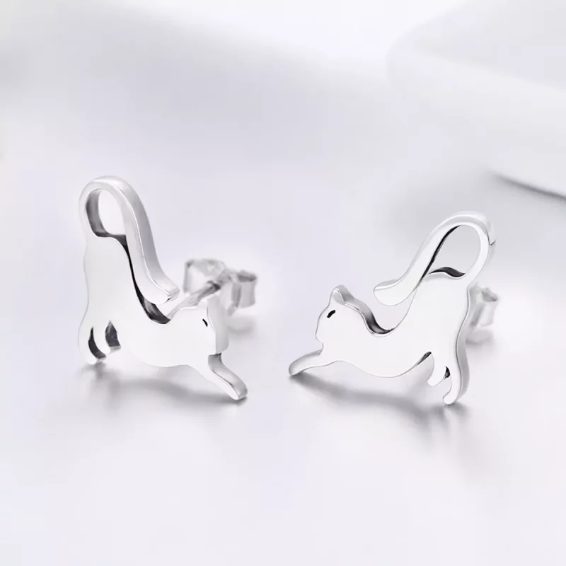 (afbeelding voor) Pandora Style Kitty spelen Oorknopjes - SCE366 - Bekijken 5