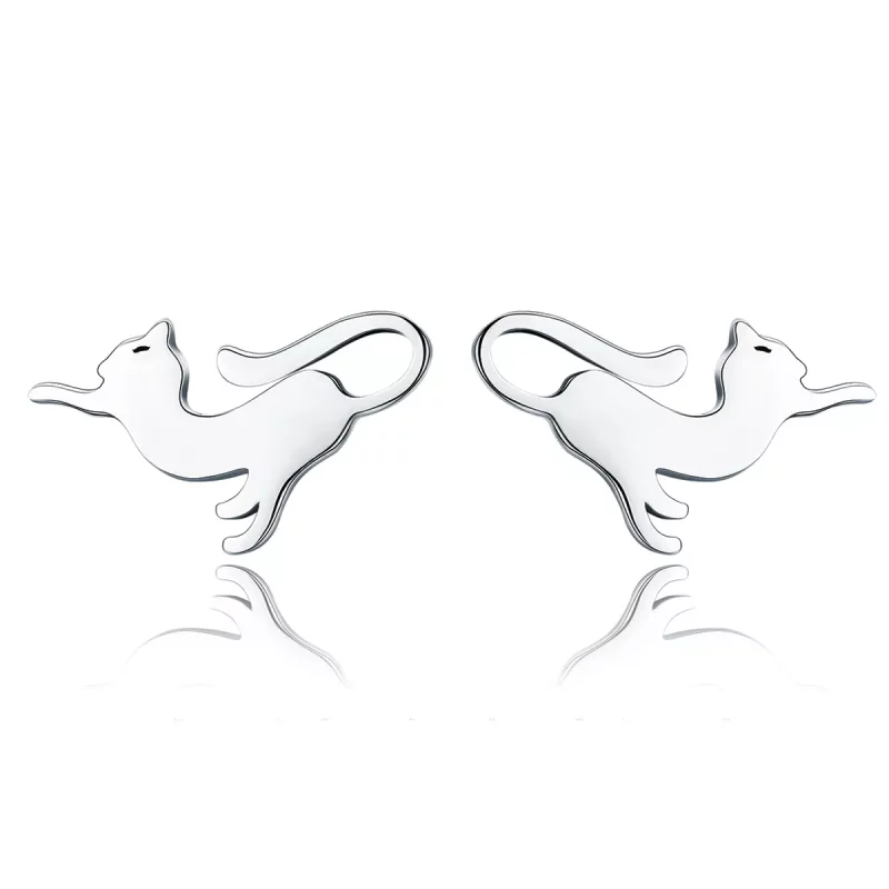 (afbeelding voor) Pandora Style Kitty spelen Oorknopjes - SCE366