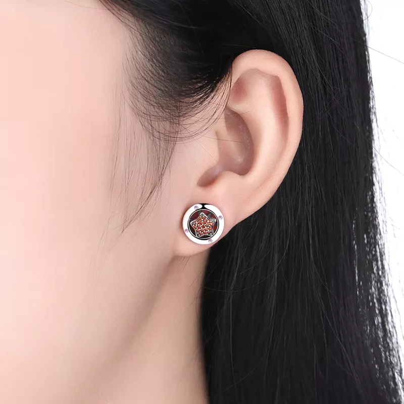 (afbeelding voor) Pandora Style Klassiek glanzend Oorknopjes - SCE032-1W - Bekijken 4