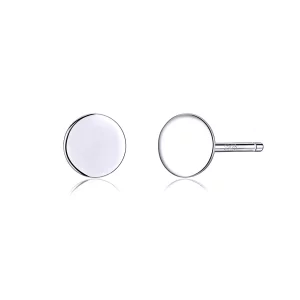 (afbeelding voor) Pandora Style Klein rond stuk Oorknopjes - SCE693