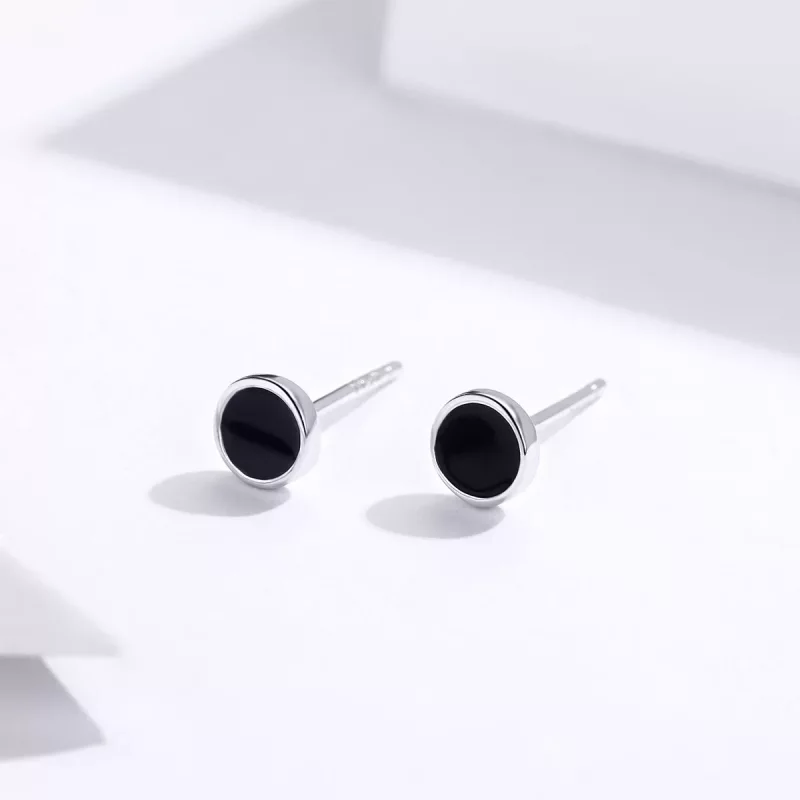 (afbeelding voor) Pandora Style Klein rond stuk Oorknopjes - SCE694 - Bekijken 2