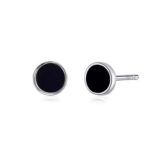 (afbeelding voor) Pandora Style Klein rond stuk Oorknopjes - SCE694