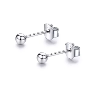 (afbeelding voor) Pandora Style kleine bal Oorknopjes - SCE581