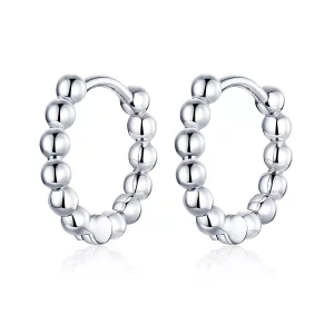 (afbeelding voor) Pandora Style kleine bal Oorringen - SCE807-A
