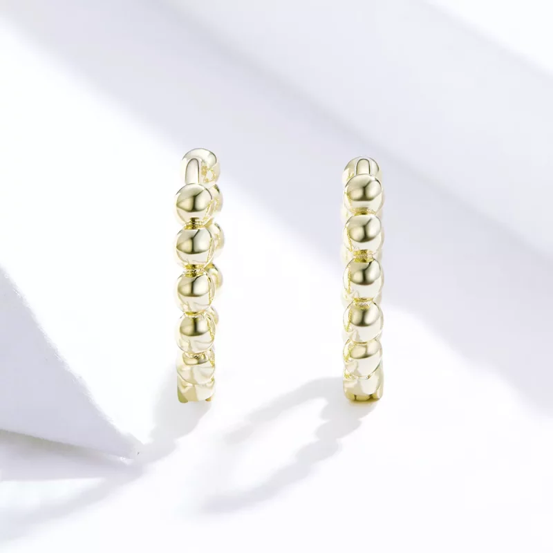 (afbeelding voor) Pandora Style kleine bal Oorringen - SCE807-B - Bekijken 2
