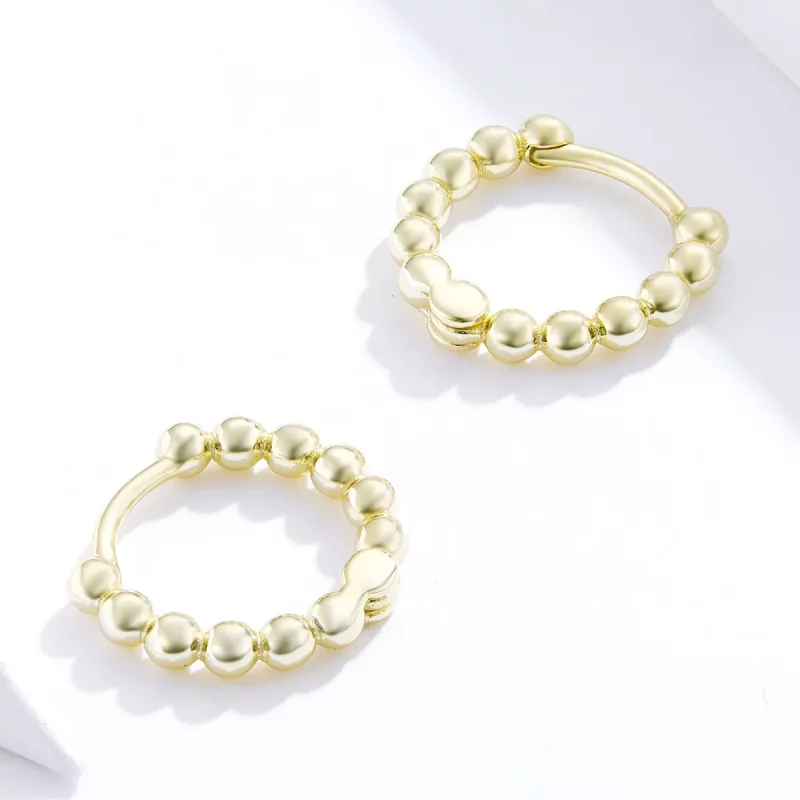 (afbeelding voor) Pandora Style kleine bal Oorringen - SCE807-B - Bekijken 4