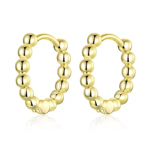 (afbeelding voor) Pandora Style kleine bal Oorringen - SCE807-B