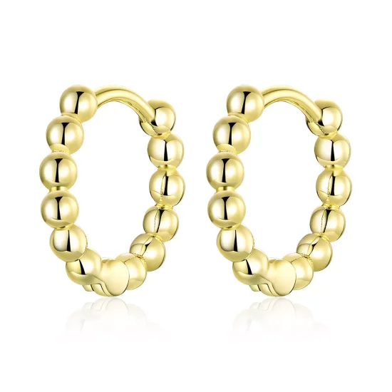 (afbeelding voor) Pandora Style kleine bal Oorringen - SCE807-B