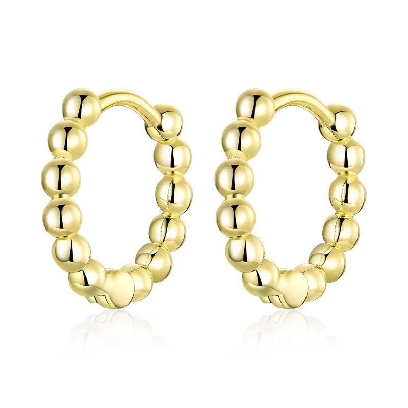 (afbeelding voor) Pandora Style kleine bal Oorringen - SCE807-B