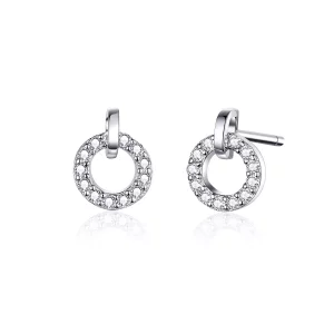Pandora Style kleine cirkel Oorknopjes - SCE767 (afbeelding voor) Pandora Style kleine cirkel Oorknopjes - SCE767