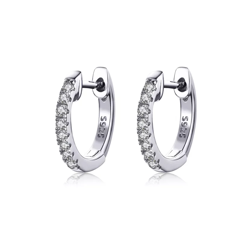 (afbeelding voor) Pandora Style kleine cirkel Oorringen - SCE498-A