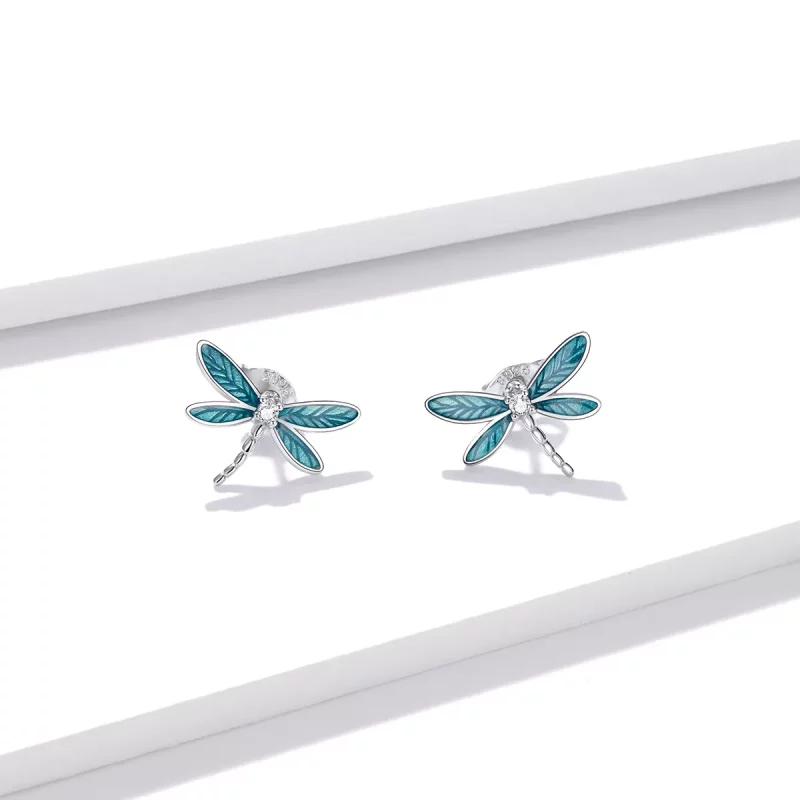 (afbeelding voor) Pandora Style Kleine Libelle Oorknopjes - BSE455 - Bekijken 2