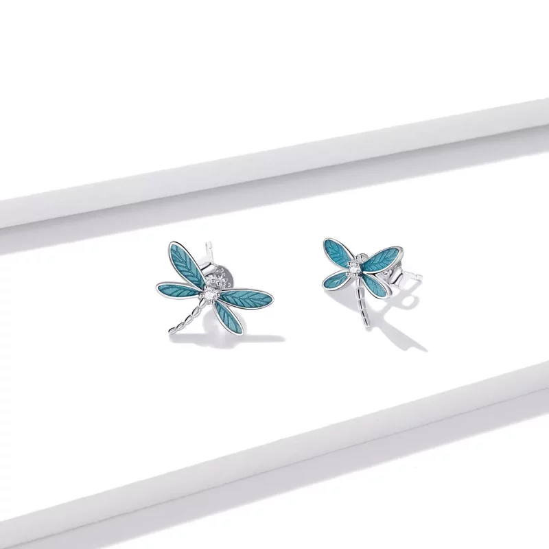 (afbeelding voor) Pandora Style Kleine Libelle Oorknopjes - BSE455 - Bekijken 3