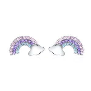Pandora Style Kleine Regenboog Oorknopjes - SCE578 (afbeelding voor) Pandora Style Kleine Regenboog Oorknopjes - SCE578