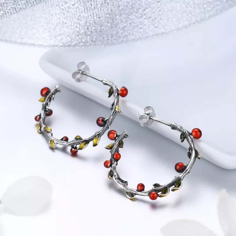 (afbeelding voor) Pandora Style Kleur van de herfst Oorringen - SCE443 - Bekijken 2