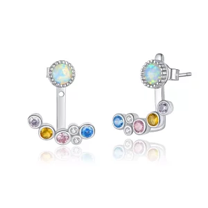 Pandora Style Kleurrijke bubbels Oorknopjes - BSE392 (afbeelding voor) Pandora Style Kleurrijke bubbels Oorknopjes - BSE392