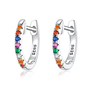Pandora Style Kleurrijke zirkoon Oorringen - SCE721 (afbeelding voor) Pandora Style Kleurrijke zirkoon Oorringen - SCE721