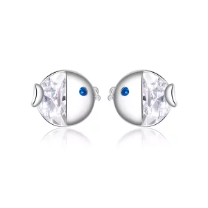 Pandora Style Kus Vis Oorknopjes - BSE204 (afbeelding voor) Pandora Style Kus Vis Oorknopjes - BSE204