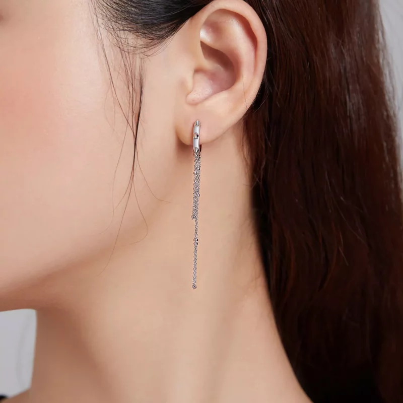 (afbeelding voor) Pandora Style Kwast Oorhangers - SCE1115 - Bekijken 5