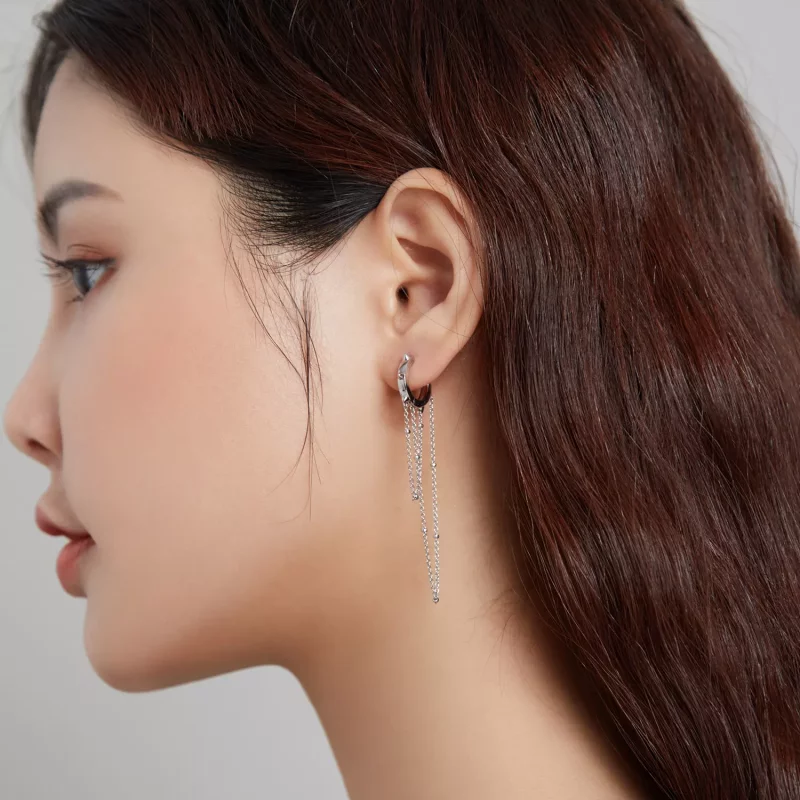 (afbeelding voor) Pandora Style Kwast Oorhangers - SCE1115 - Bekijken 6