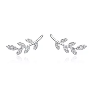 Pandora Style Lente Bladeren Oorknopjes - BSE031 (afbeelding voor) Pandora Style Lente Bladeren Oorknopjes - BSE031