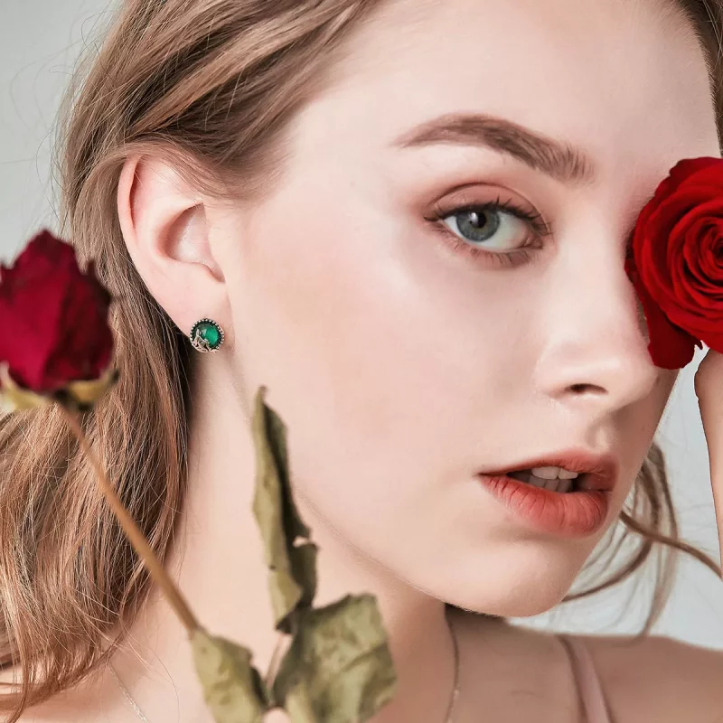 (afbeelding voor) Pandora Style Liefde Bloemen Oorknopjes - SCE383 - Bekijken 6
