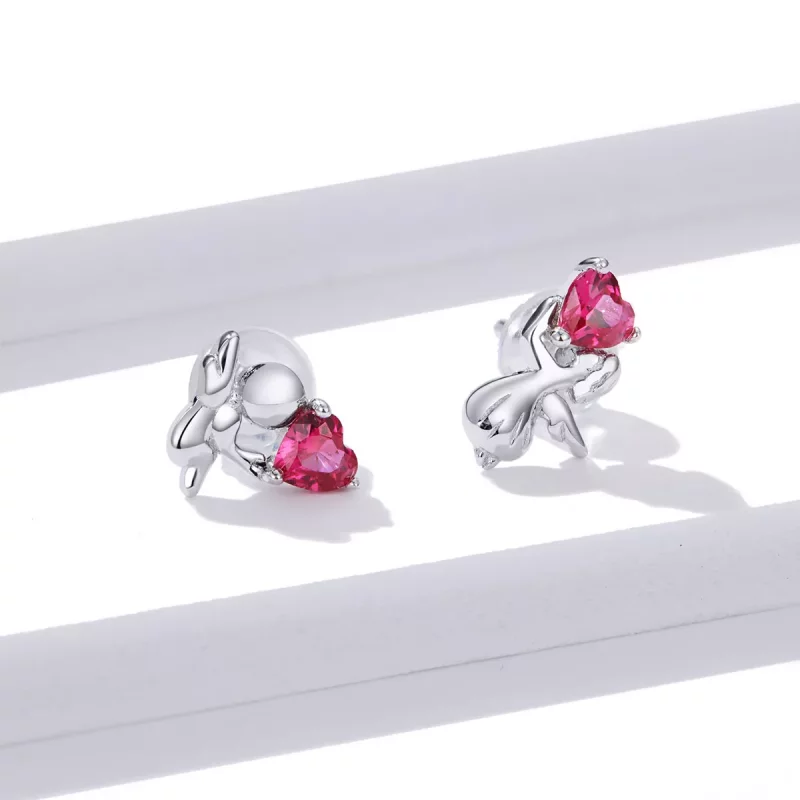 (afbeelding voor) Pandora Style Liefdesengel Oorknopjes - BSE367 - Bekijken 2