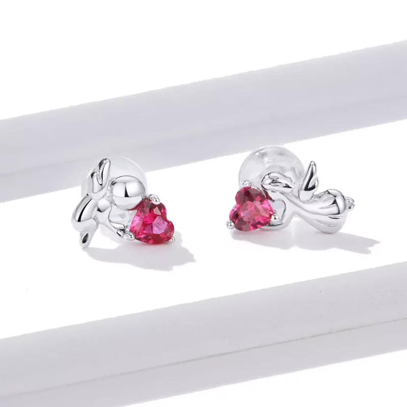 (afbeelding voor) Pandora Style Liefdesengel Oorknopjes - BSE367 - Bekijken 3