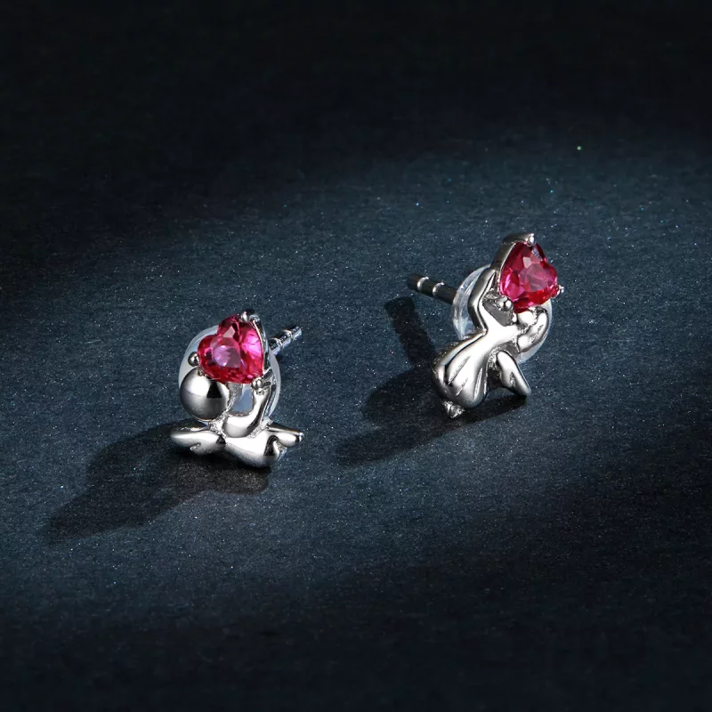 (afbeelding voor) Pandora Style Liefdesengel Oorknopjes - BSE367 - Bekijken 5