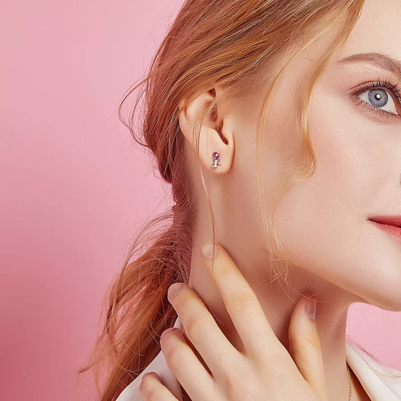 (afbeelding voor) Pandora Style Liefdesengel Oorknopjes - BSE367 - Bekijken 6