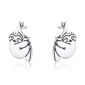(afbeelding voor) Pandora Style Luiaard Oorknopjes - SCE327
