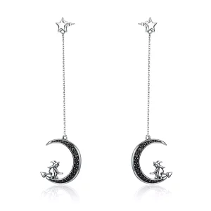 (afbeelding voor) Pandora Style Maan Oorhangers - SCE287