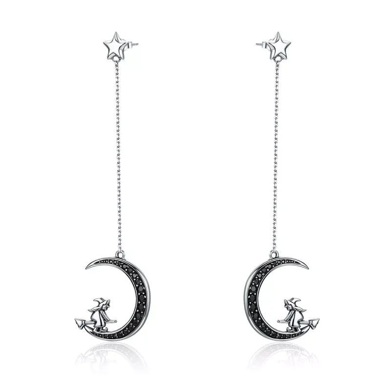 (afbeelding voor) Pandora Style Maan Oorhangers - SCE287