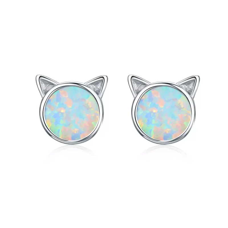 (afbeelding voor) Pandora Style Miauw ster Oorknopjes - SCE538-Q