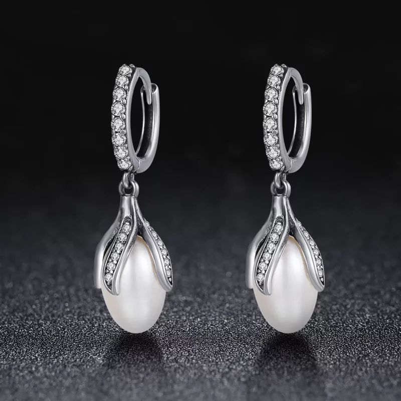 (afbeelding voor) Pandora Style Mimosa Knop Oorknopjes - SCE259 - Bekijken 2