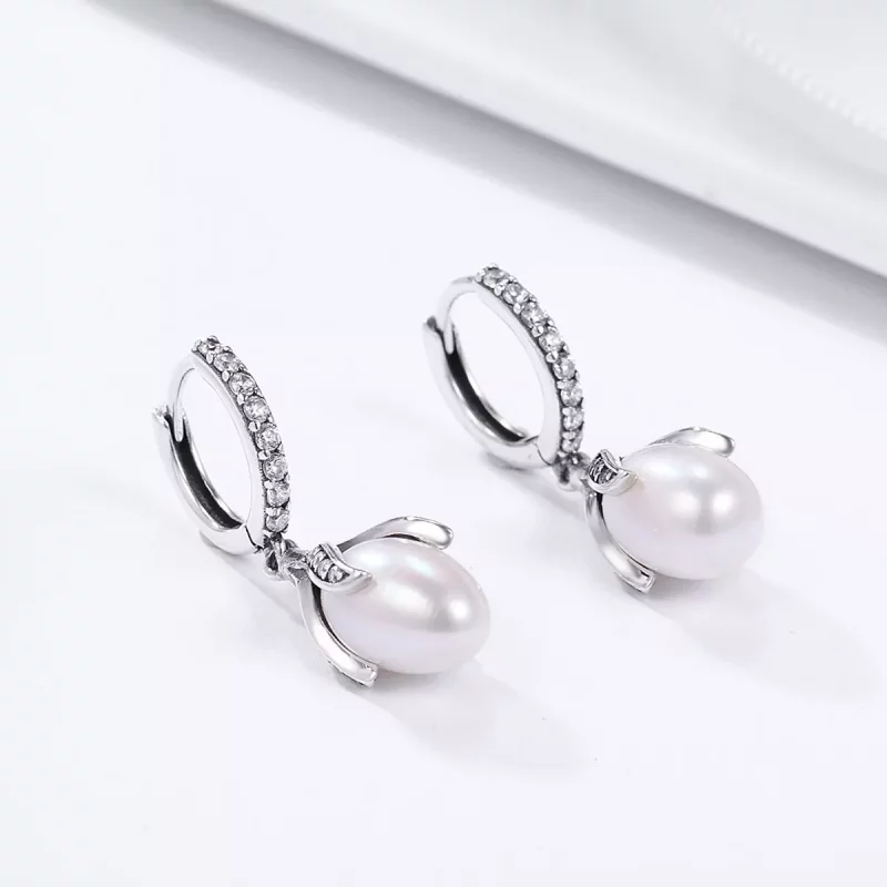 (afbeelding voor) Pandora Style Mimosa Knop Oorknopjes - SCE259 - Bekijken 3