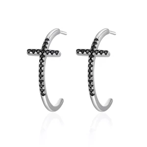 Pandora Style Modern kruis Oorhangers - SCE262 (afbeelding voor) Pandora Style Modern kruis Oorhangers - SCE262