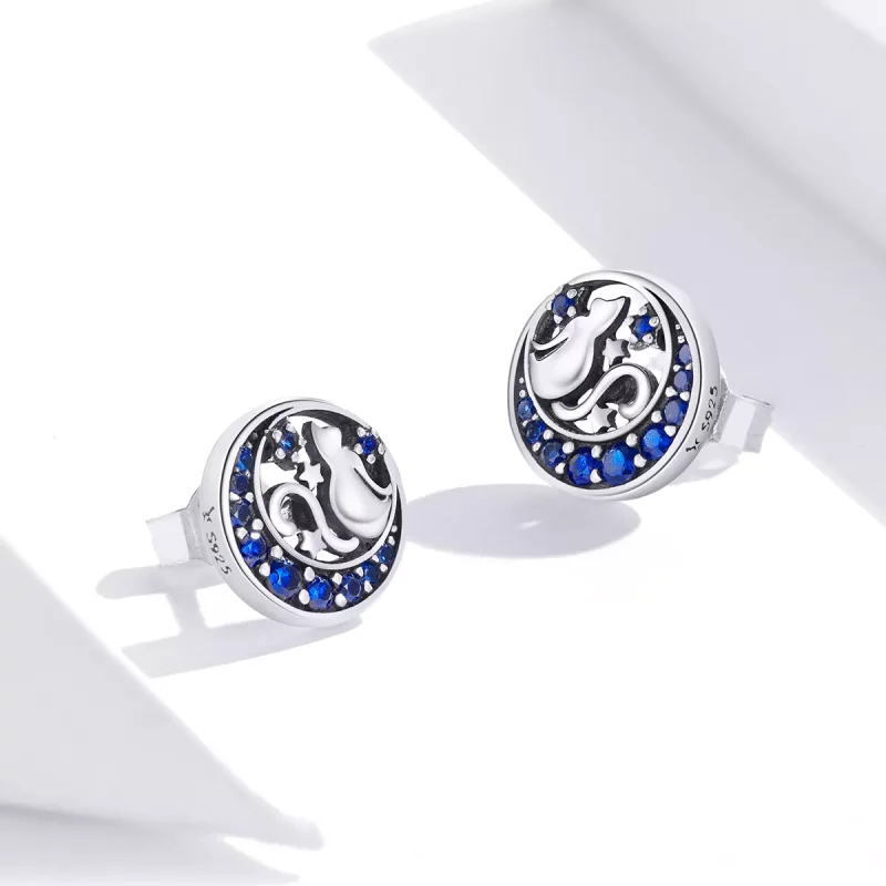 (afbeelding voor) Pandora Style Monn Kitty Oorknopjes - SCE880 - Bekijken 4