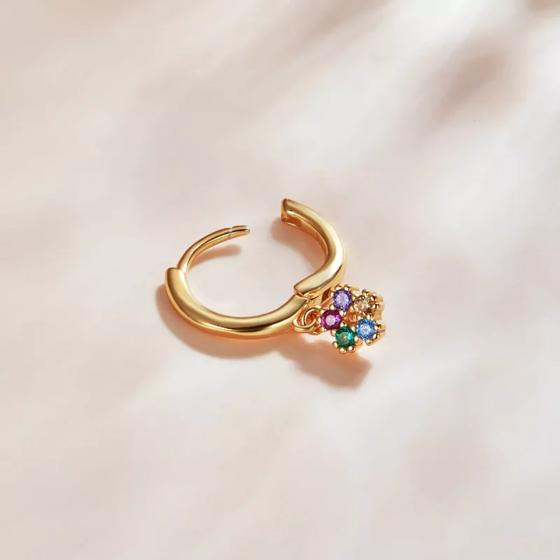 (afbeelding voor) Pandora Style Mysterieuze Spaanse bloem Spain Oorringen - SCE1150 - Bekijken 3