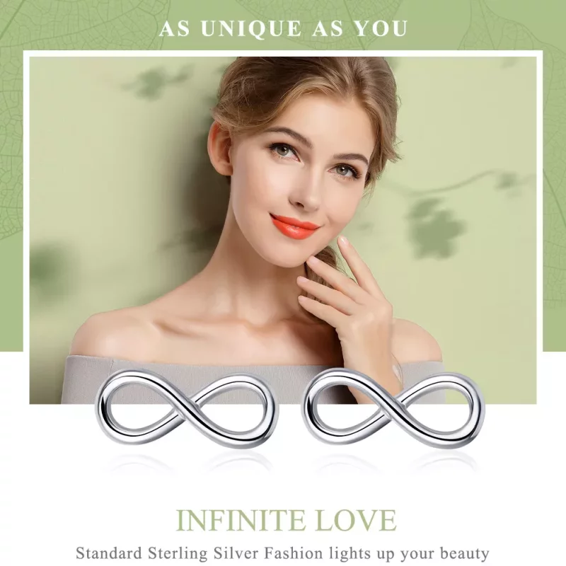 (afbeelding voor) Pandora Style Oneindige liefde Oorknopjes - SCE562 - Bekijken 2