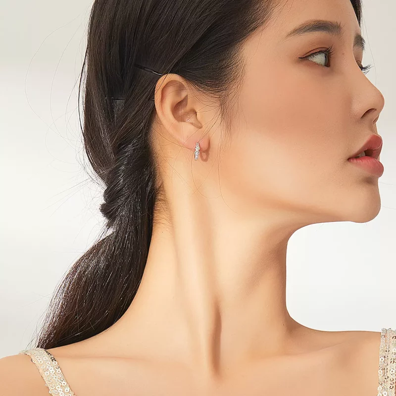(afbeelding voor) Pandora Style Oneindigheidssymbool Oorringen - SCE872 - Bekijken 7
