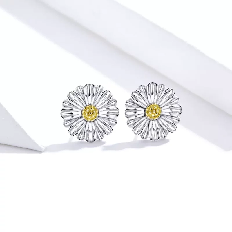(afbeelding voor) Pandora Style Oogverblindende Daisy Oorknopjes - SCE774 - Bekijken 3