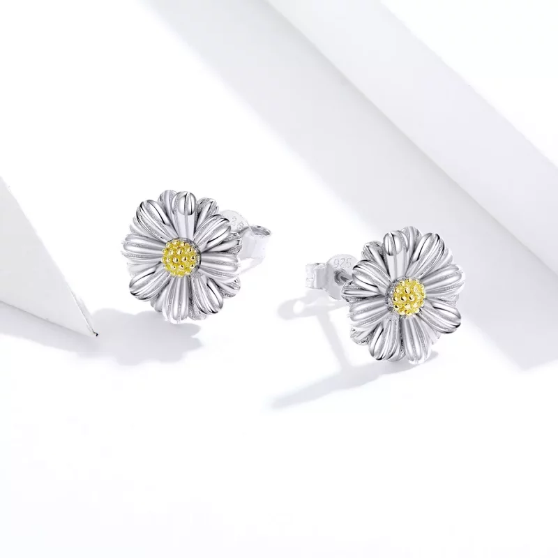 (afbeelding voor) Pandora Style Oogverblindende Daisy Oorknopjes - SCE774 - Bekijken 4