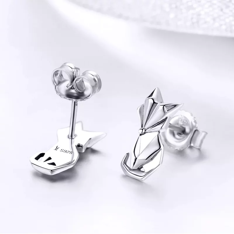 (afbeelding voor) Pandora Style Origami Vos Oorknopjes - SCE526 - Bekijken 4