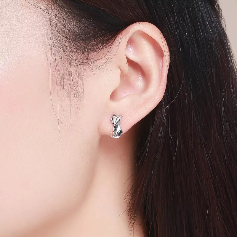 (afbeelding voor) Pandora Style Origami Vos Oorknopjes - SCE526 - Bekijken 5