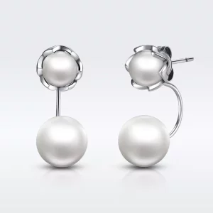 (afbeelding voor) Pandora Style Parel Oorknopjes - SCE002