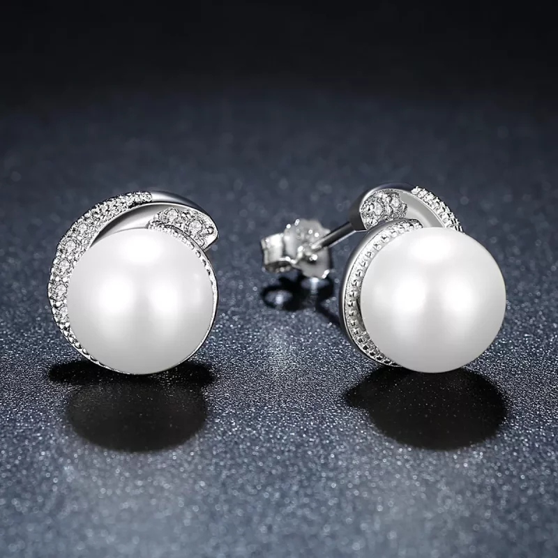 (afbeelding voor) Pandora Style Parel Oorknopjes - SCE021 - Bekijken 5