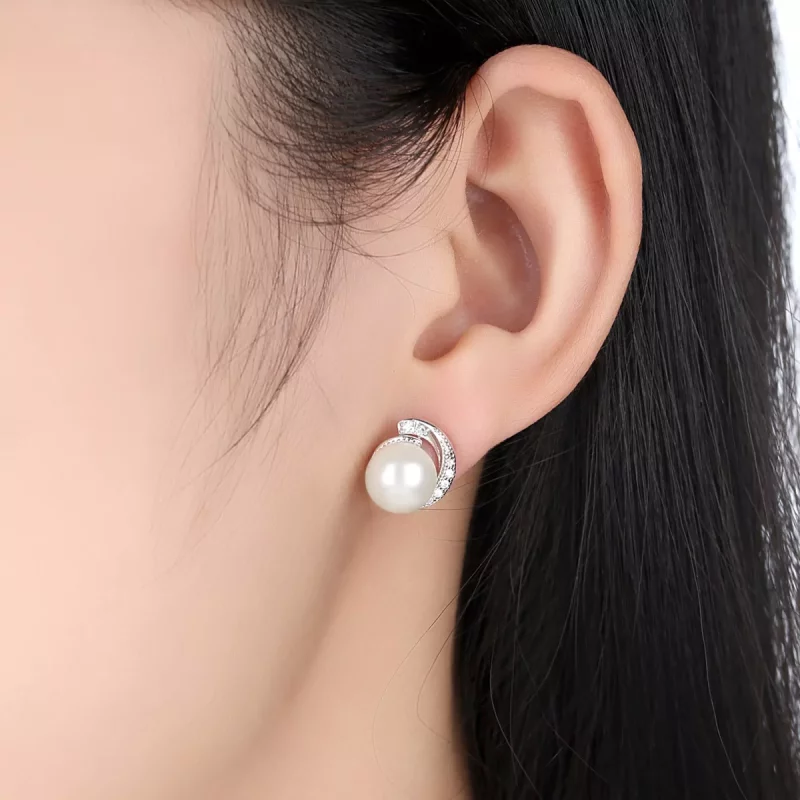 (afbeelding voor) Pandora Style Parel Oorknopjes - SCE021 - Bekijken 7